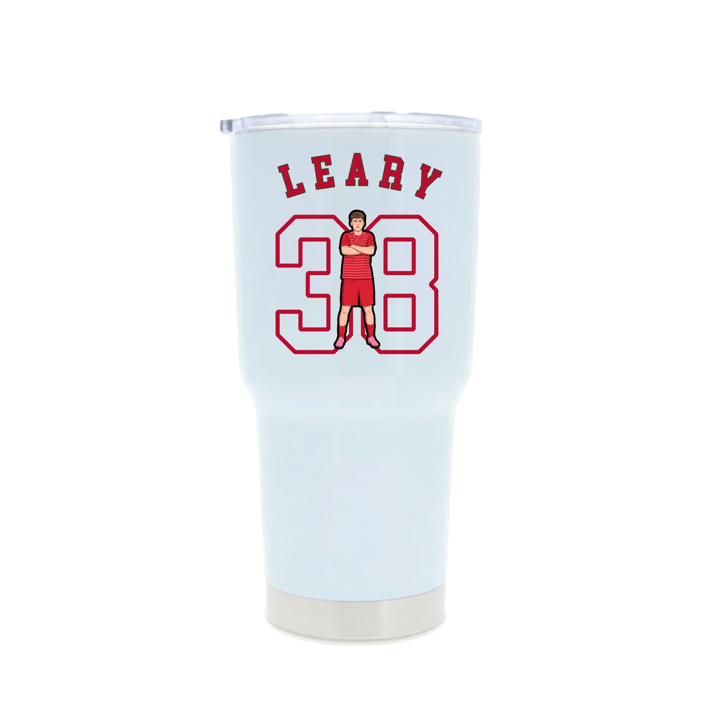 30oz Stainless Steel Tumbler — Shirsey Arch in White