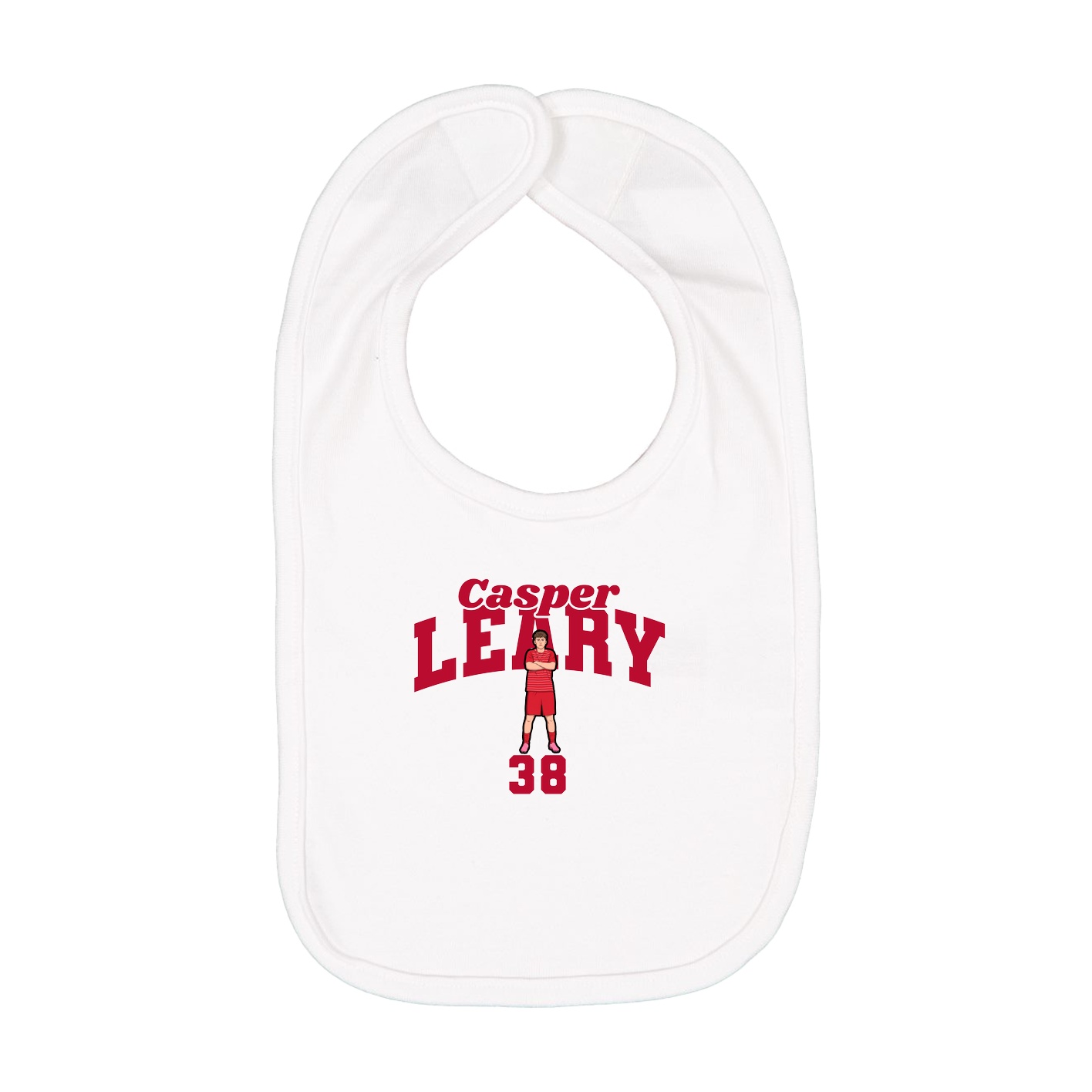 Infant Bib — Signature Arch in White