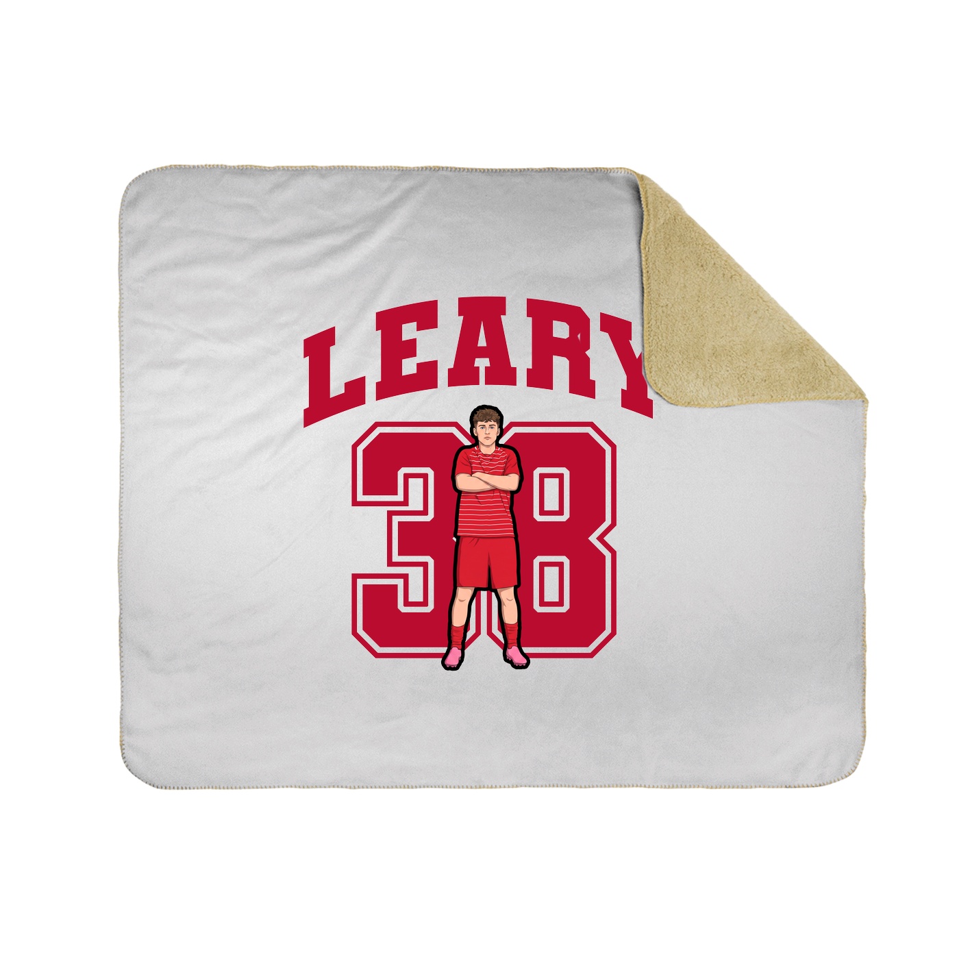 Throw Blanket — Number in White