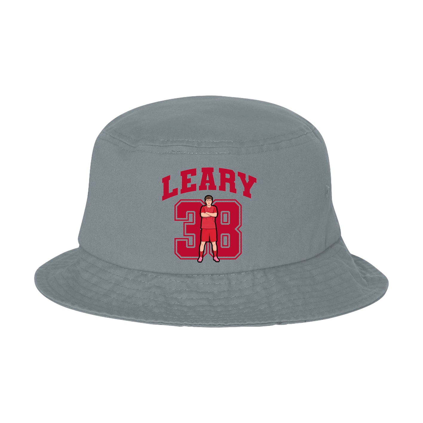 Bucket Cap — Number in Grey