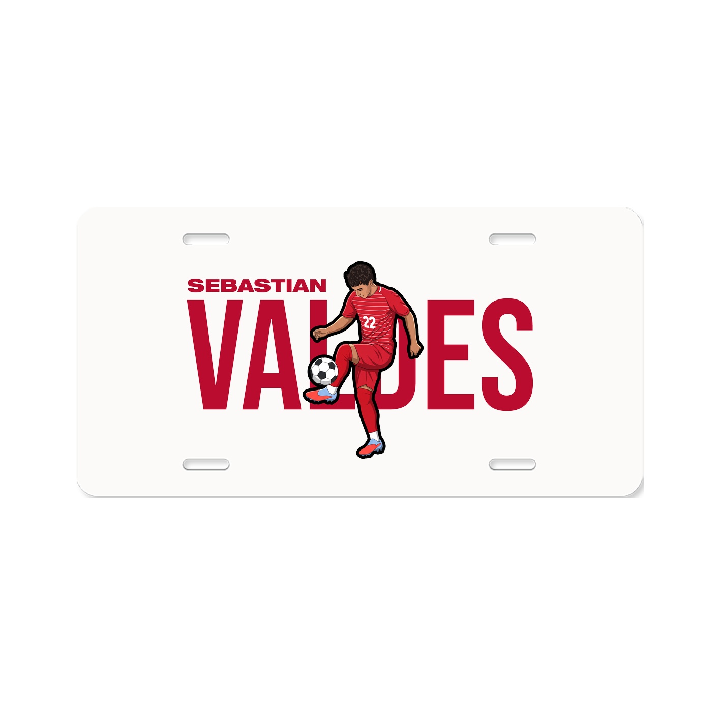 License Plate — Player Name in Classic