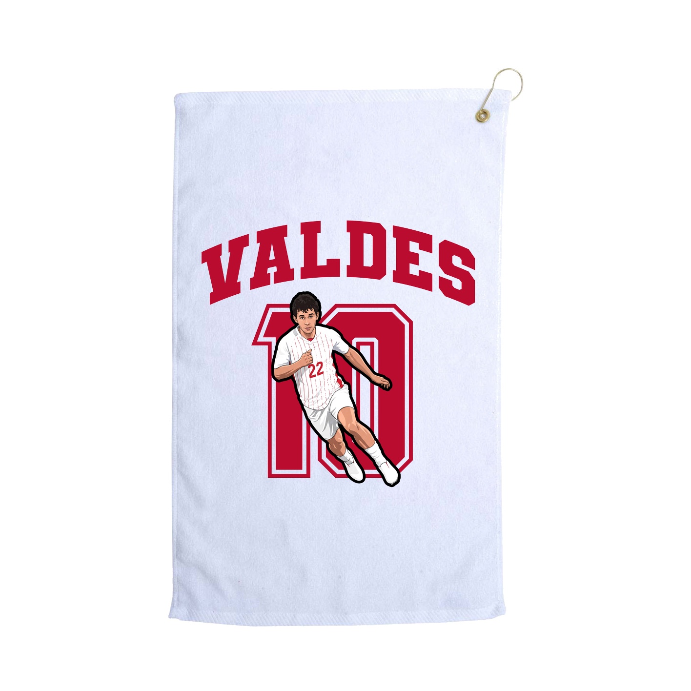 Golf Towel — Number in White
