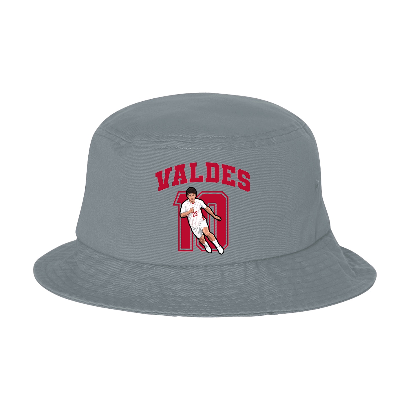 Bucket Cap — Number in Grey