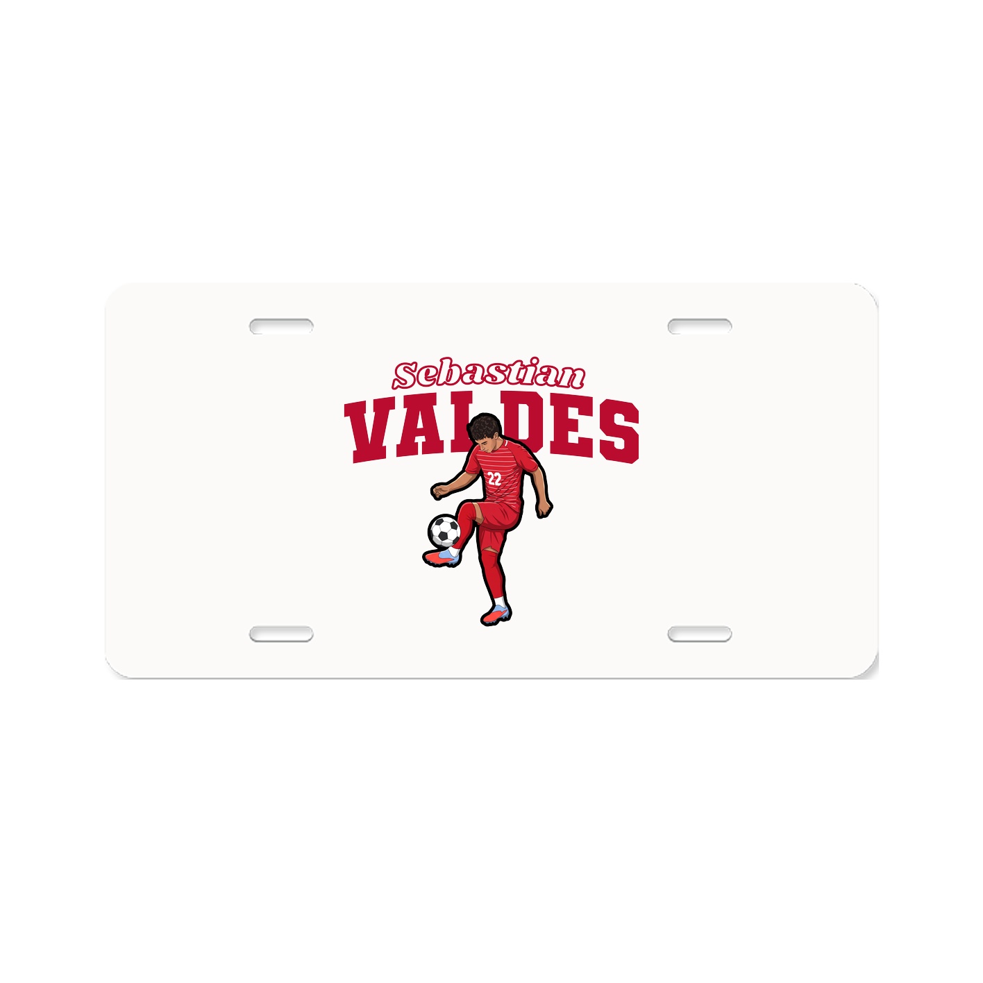 License Plate — Name Arch in Classic