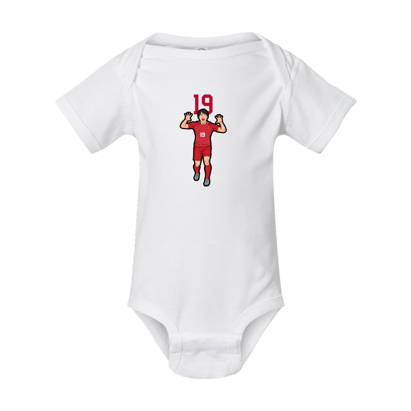 Baby Onesie — Number Top in White
