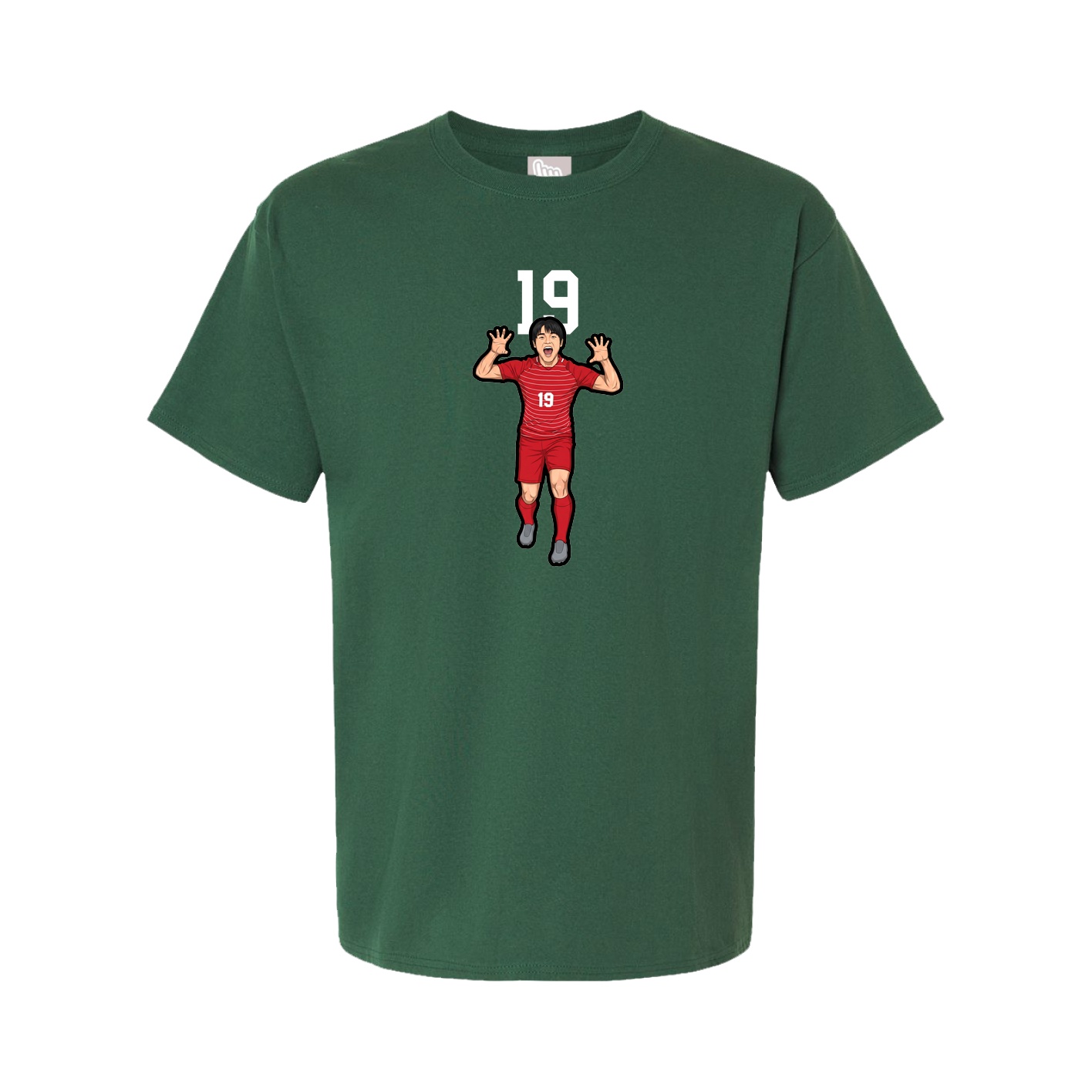 Youth Tee — Number Top in Green
