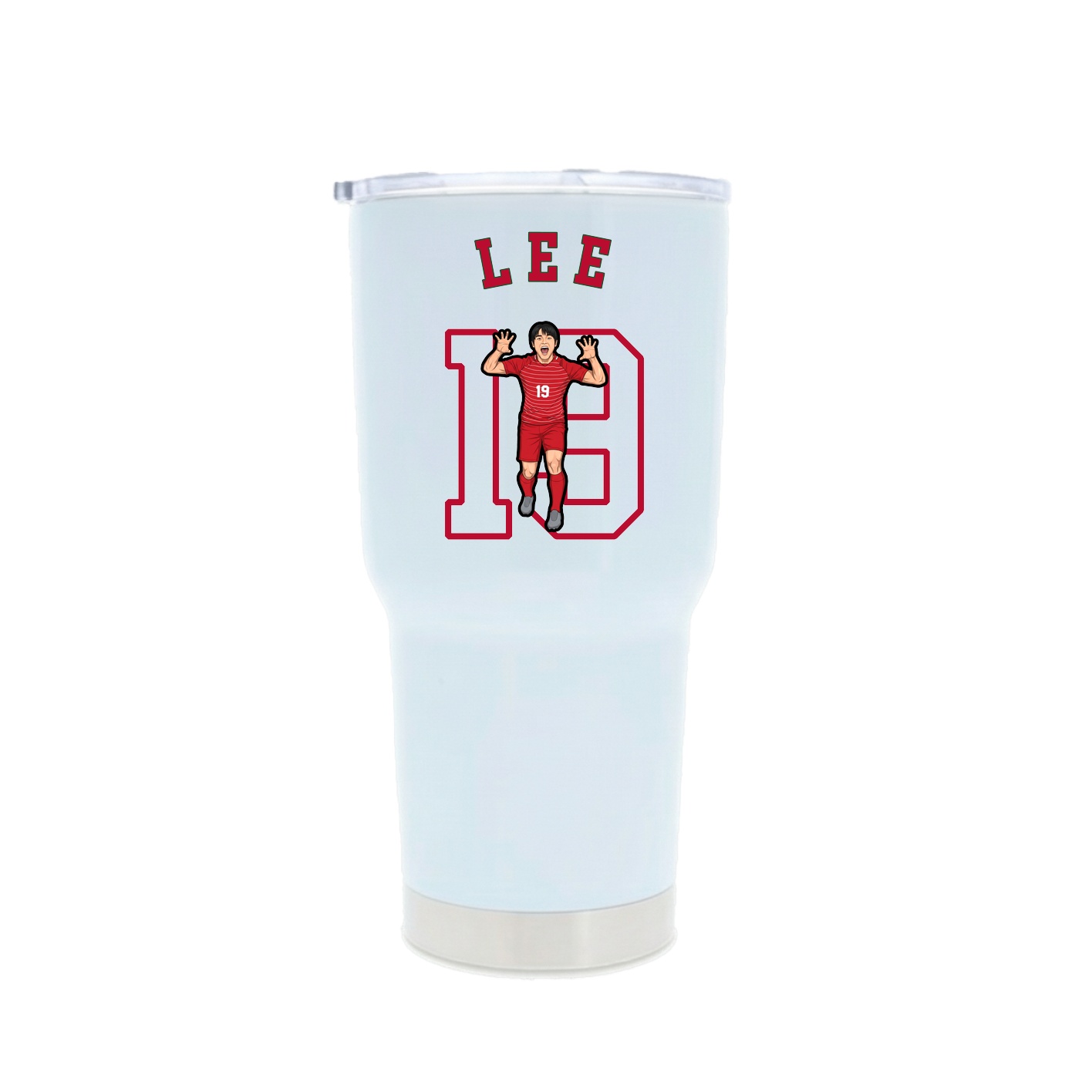 30oz Stainless Steel Tumbler — Shirsey Arch in White
