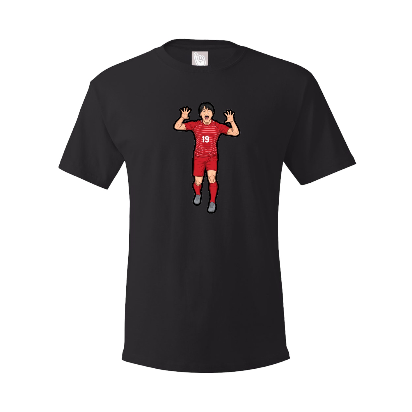 Youth Tee — Name Vertical in Black