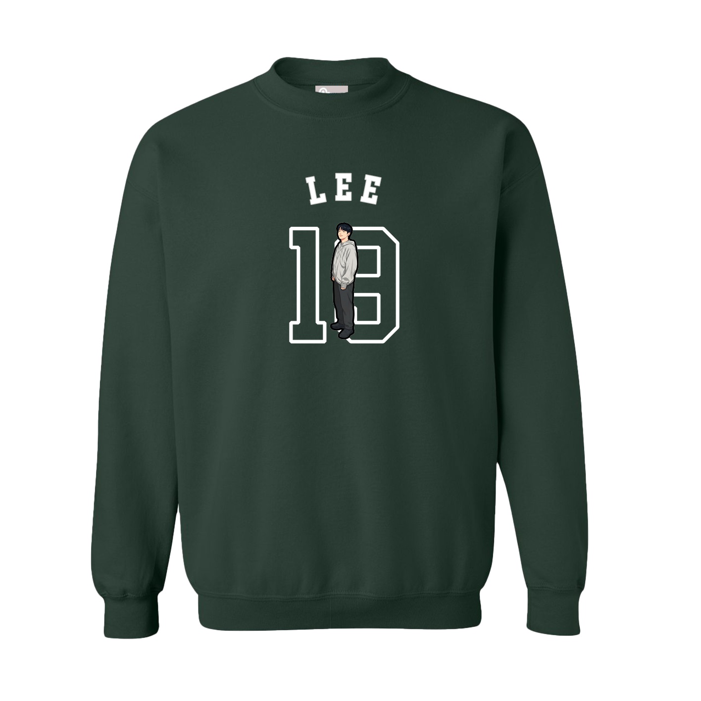 Fleece Crew — Shirsey Arch in Green