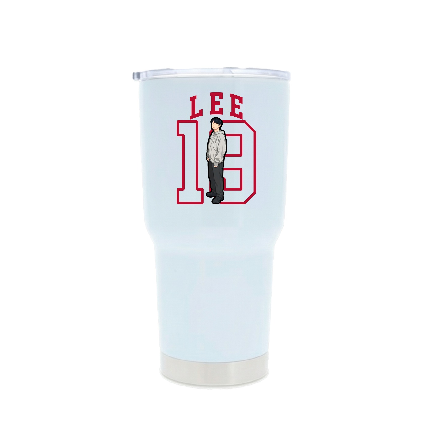 30oz Stainless Steel Tumbler — Shirsey in White