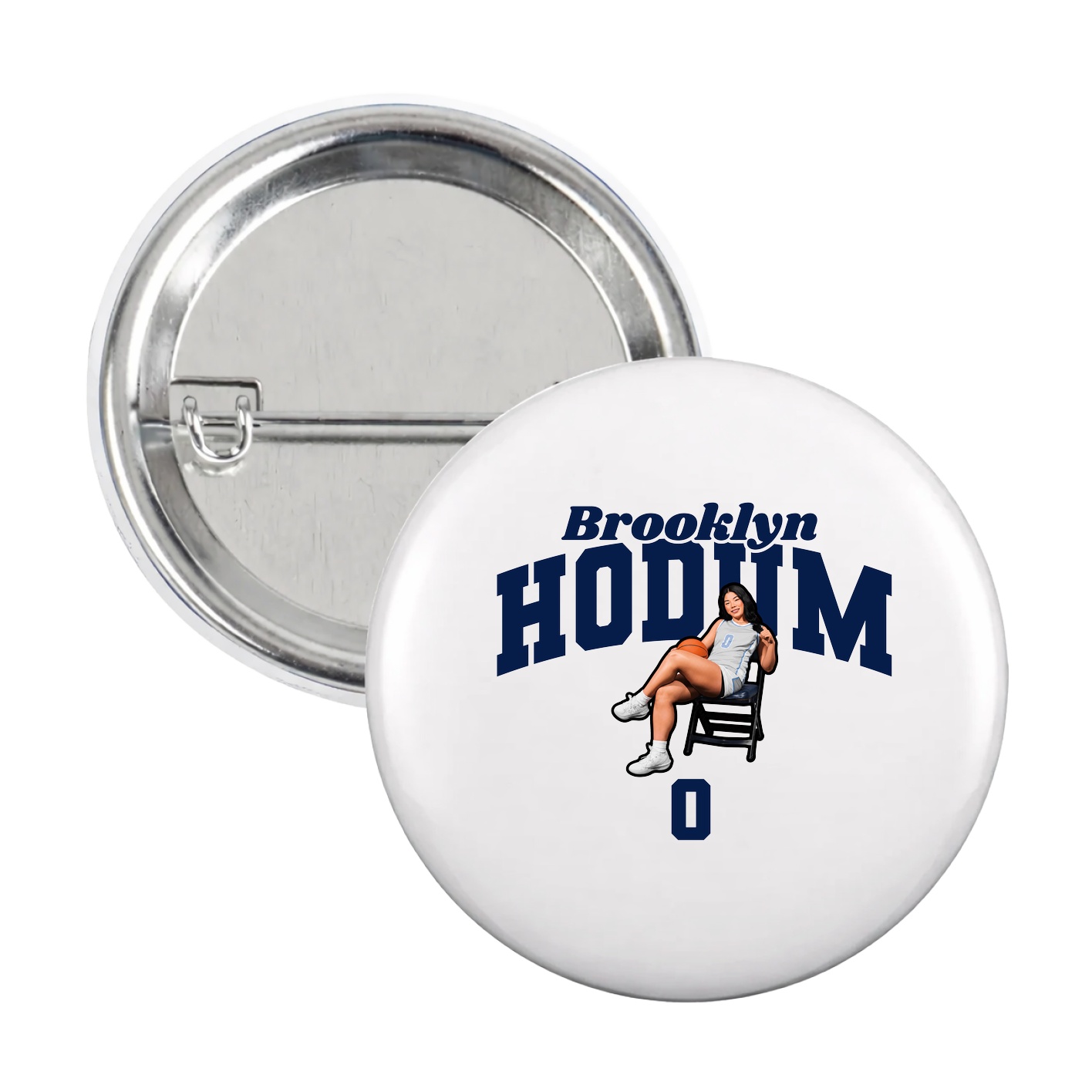 Game Day Button — Signature Arch in White