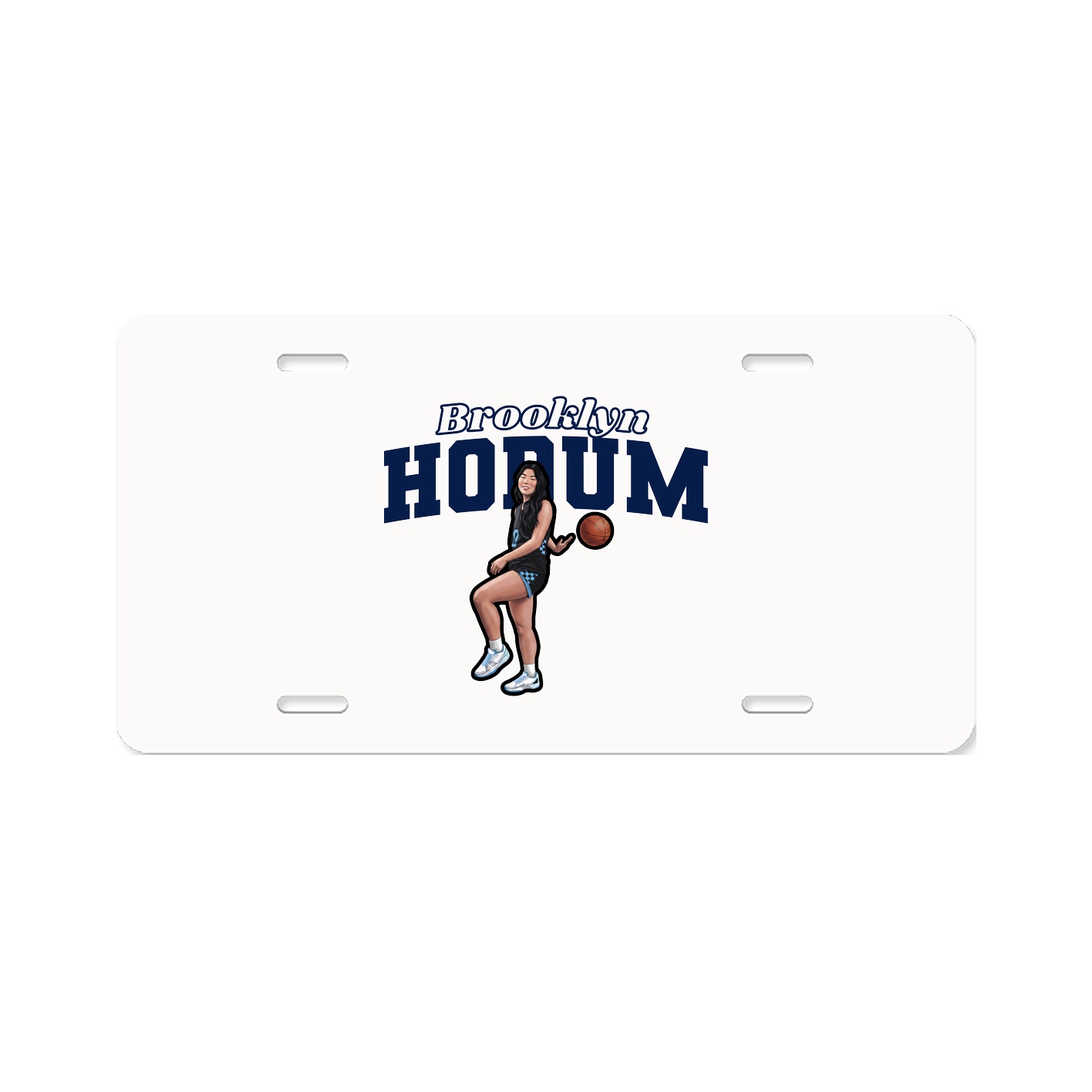 License Plate — Name Arch in Classic