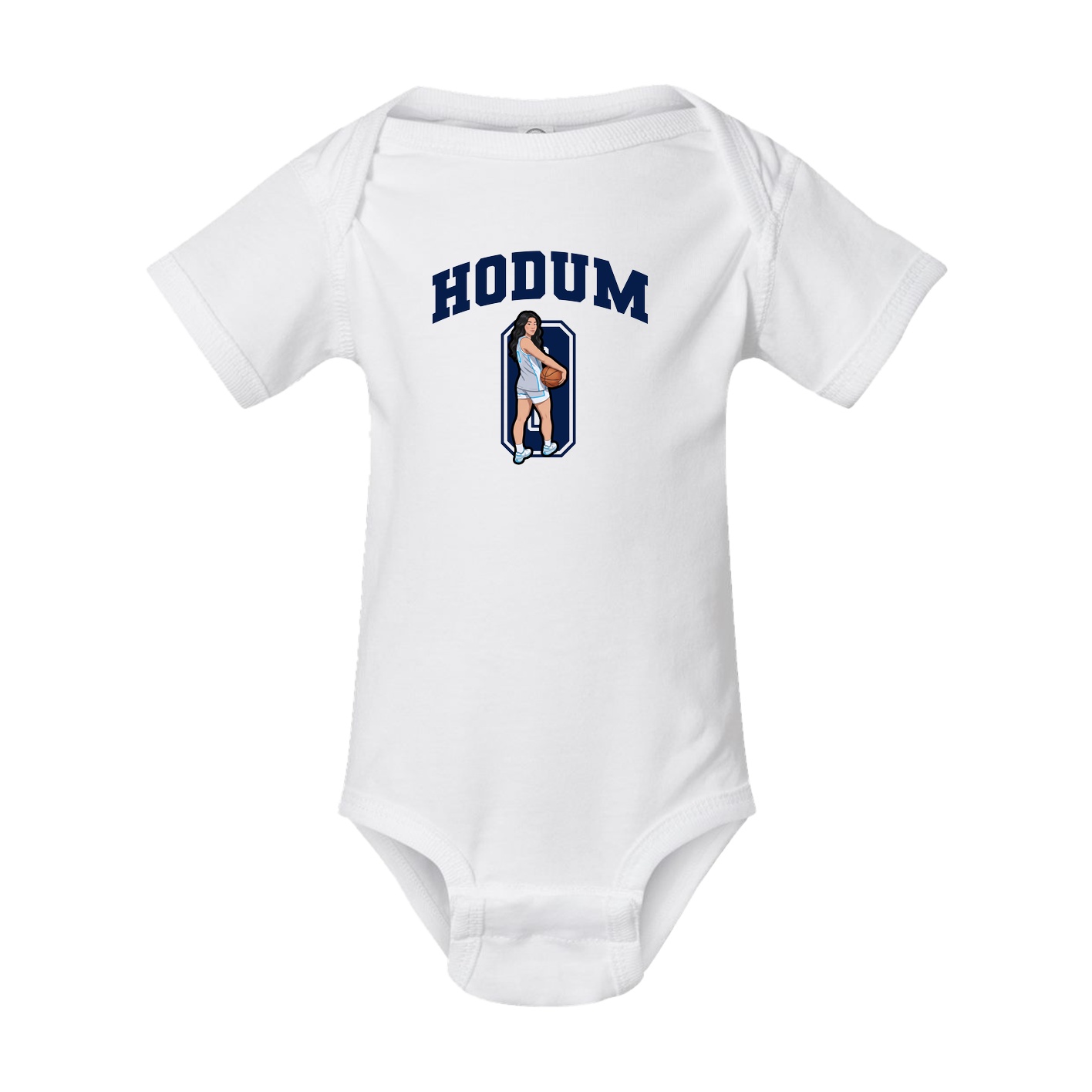 Baby Onesie — Number in White