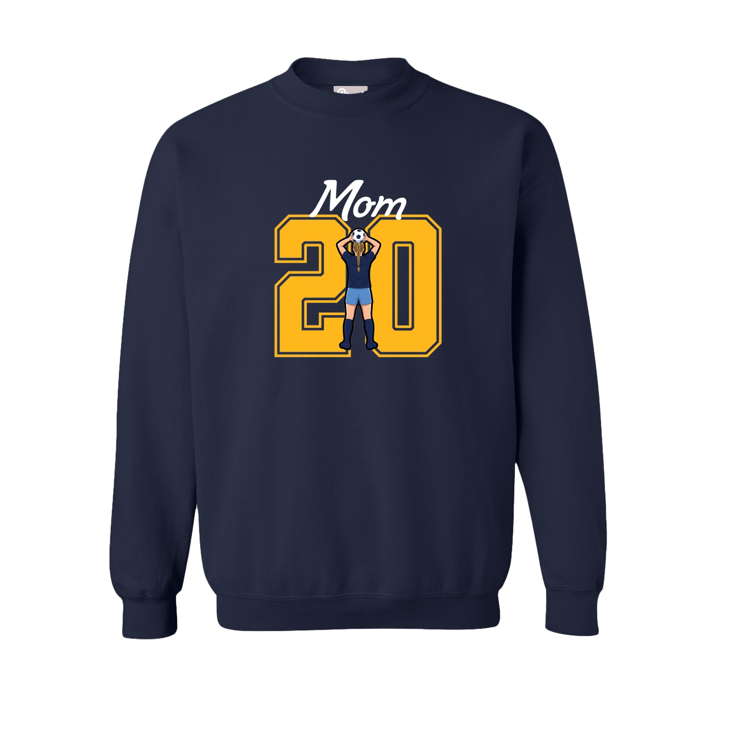 Fleece Crew — Mothers Day Shirsey in Navy