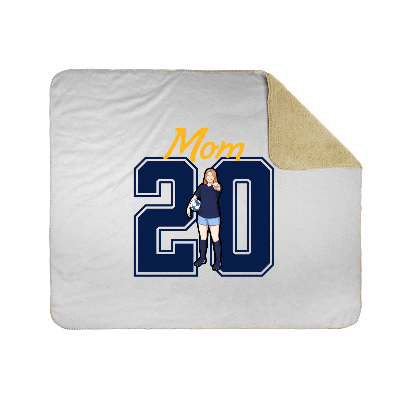 Throw Blanket — Mothers Day Shirsey in White