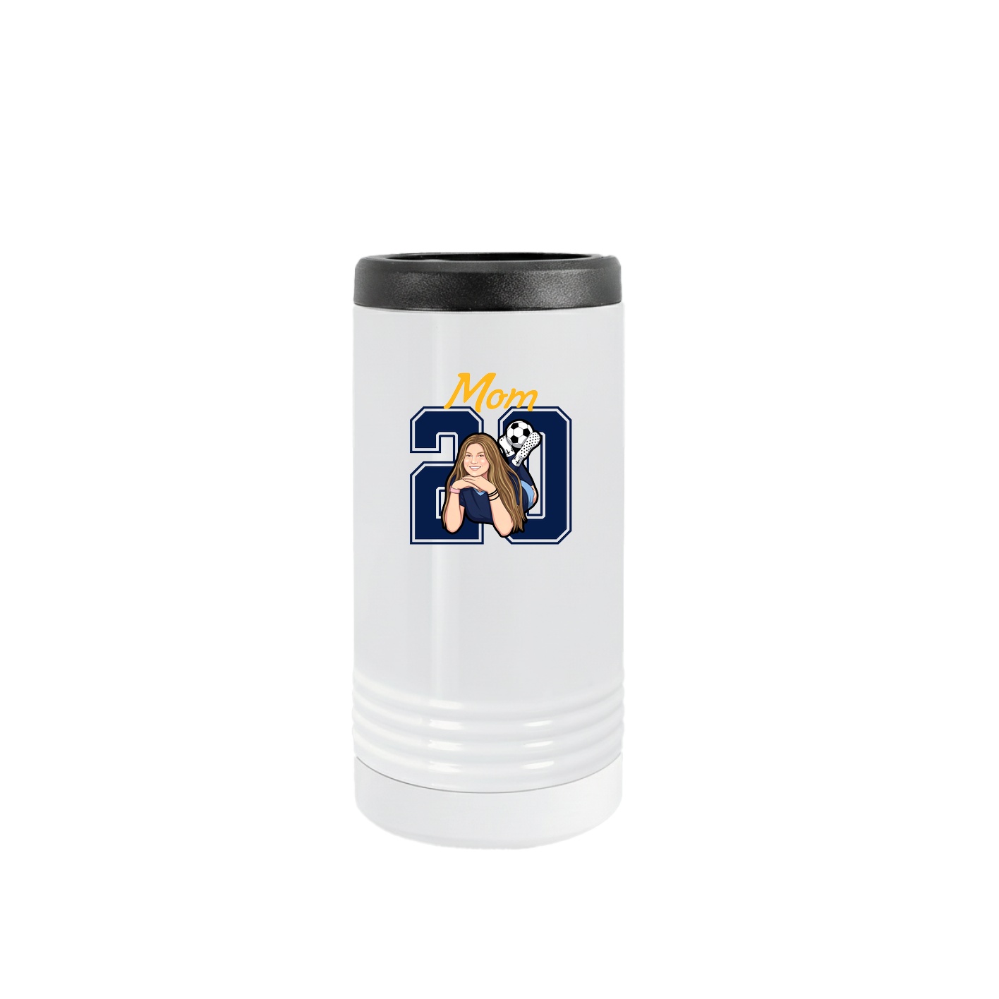 Slim Beverage Holder — Mothers Day Shirsey in White