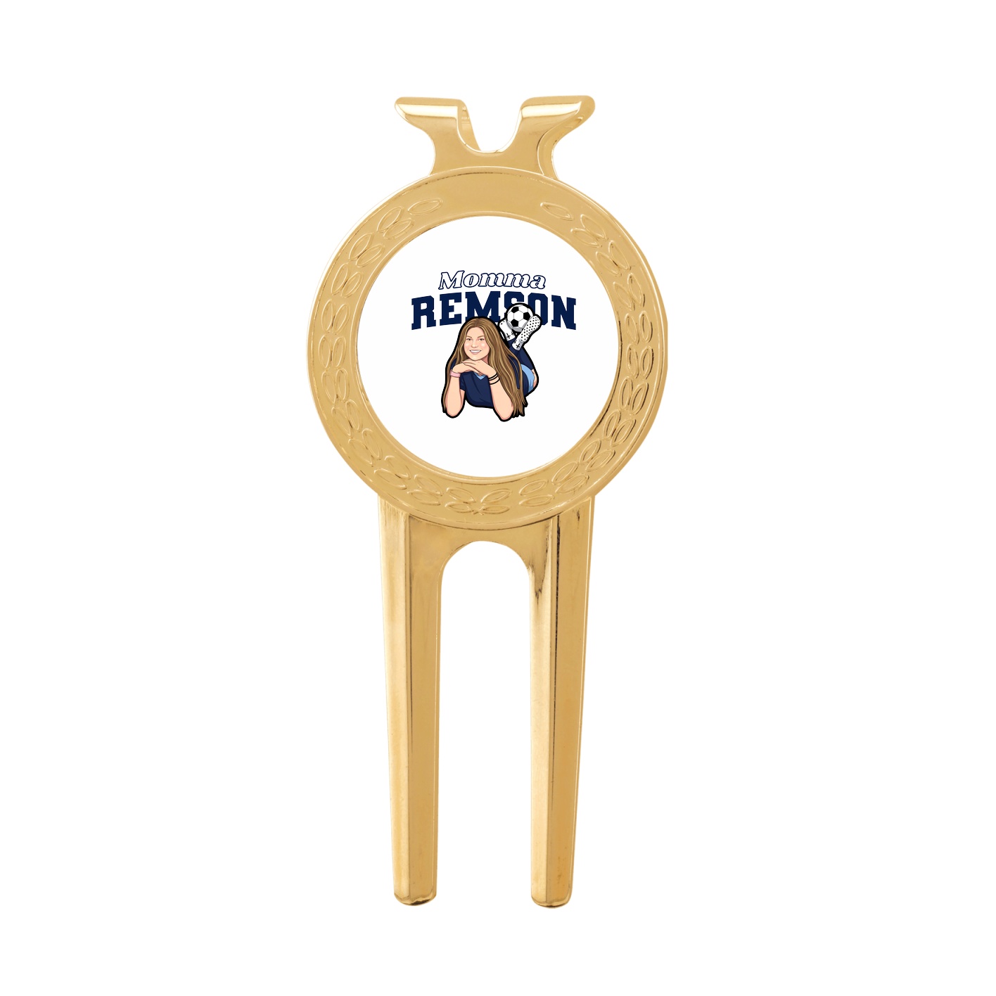 Divot Tool with Ball Marker — Mothers Day Block in Classic