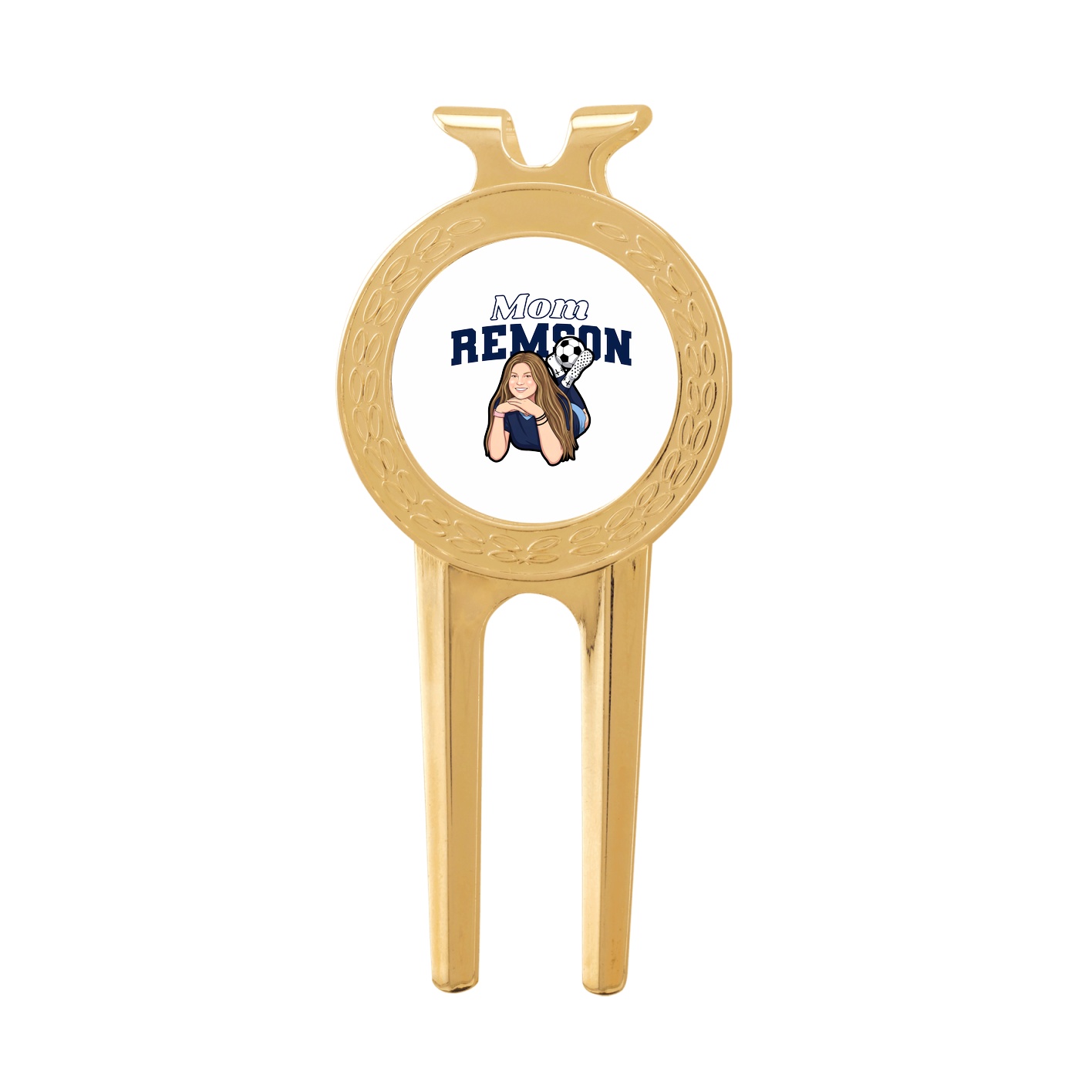 Divot Tool with Ball Marker — Mothers Day Block in Classic