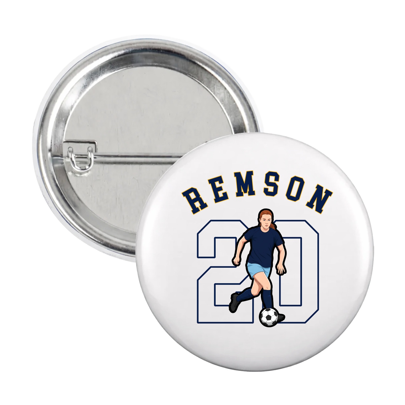 Game Day Button — Shirsey Arch in White