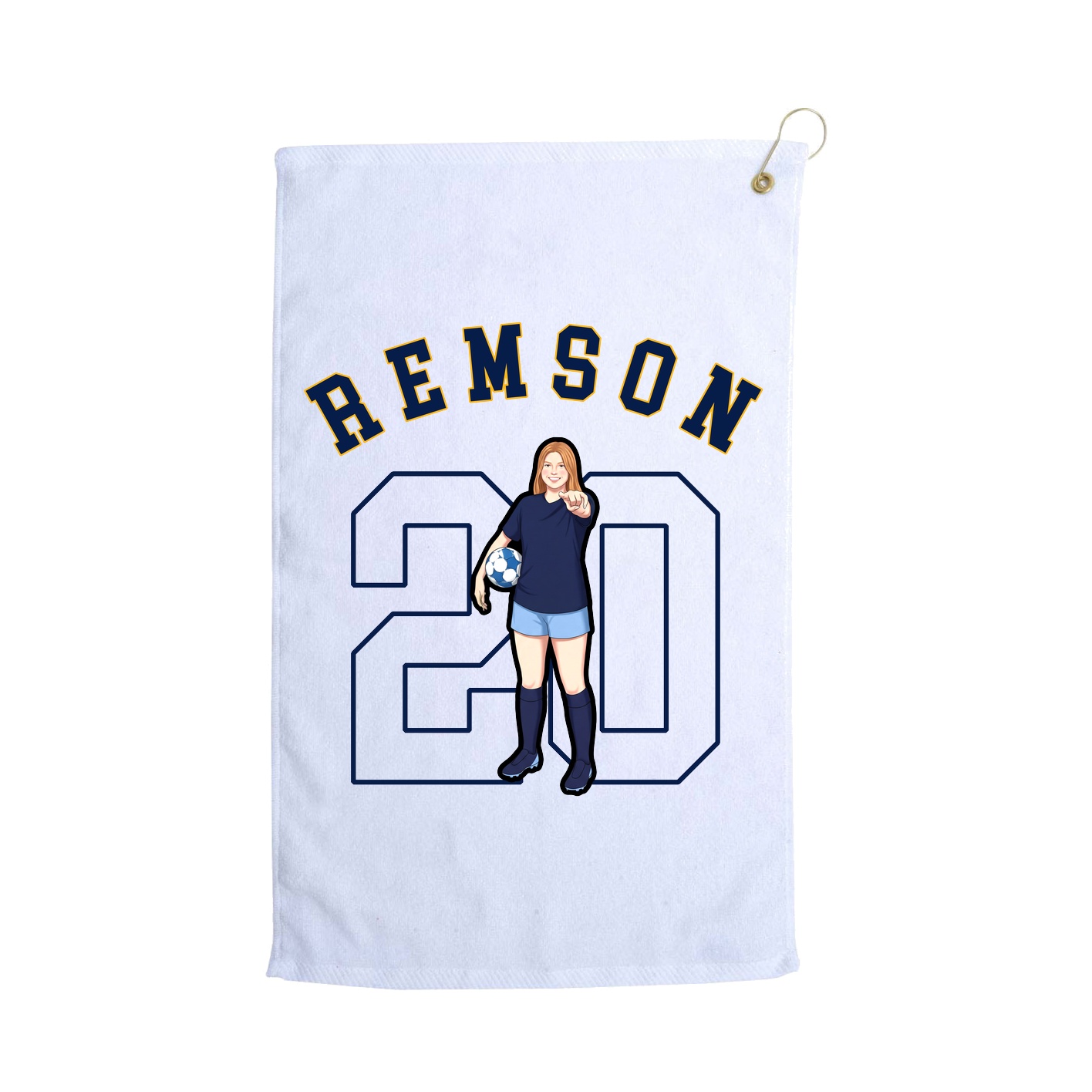 Golf Towel — Shirsey Arch in White