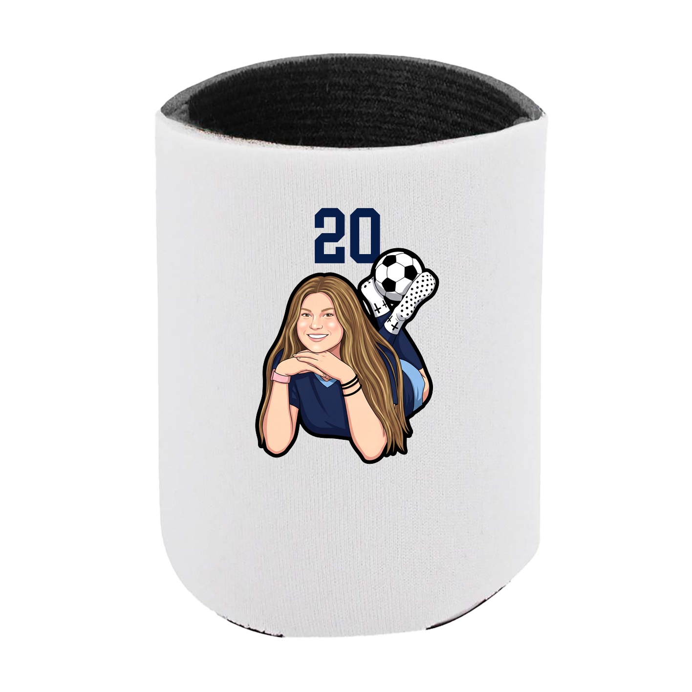 Can Holder — Number Top in White