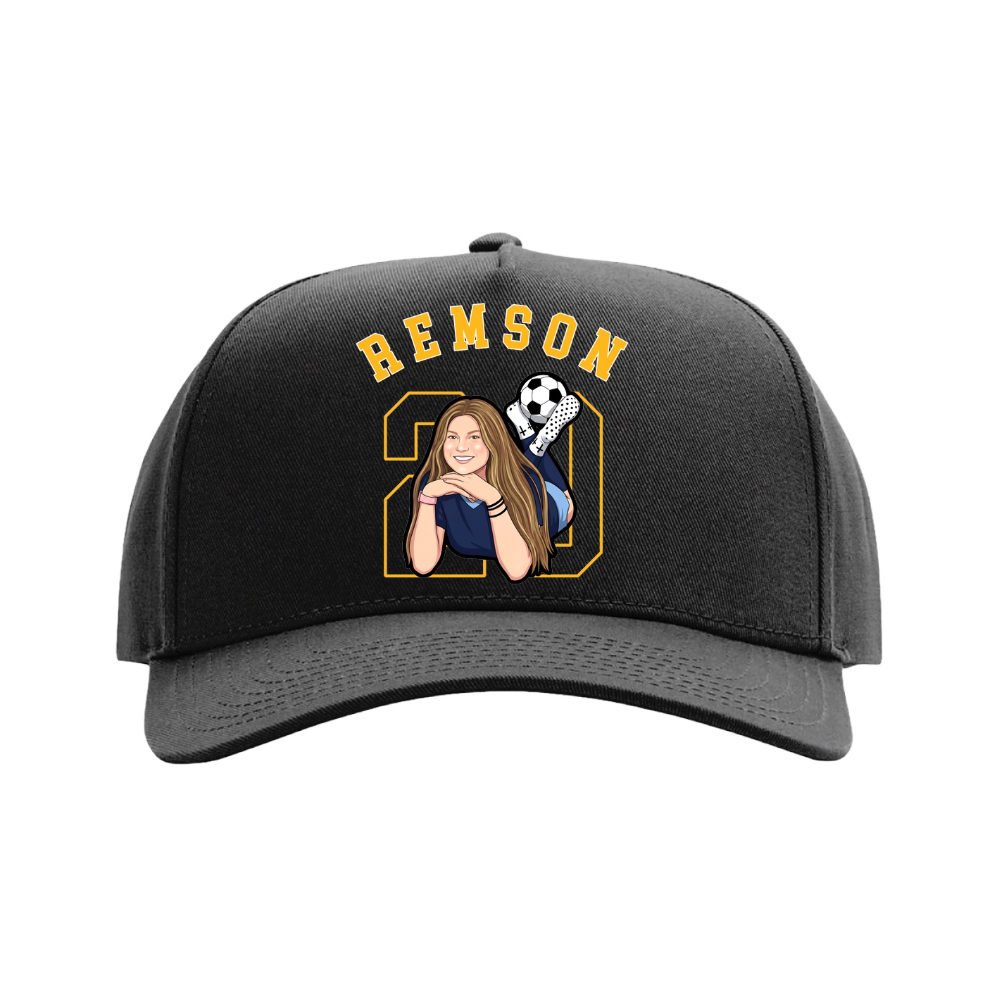 Full Fabric Five-Panel Champ Cap