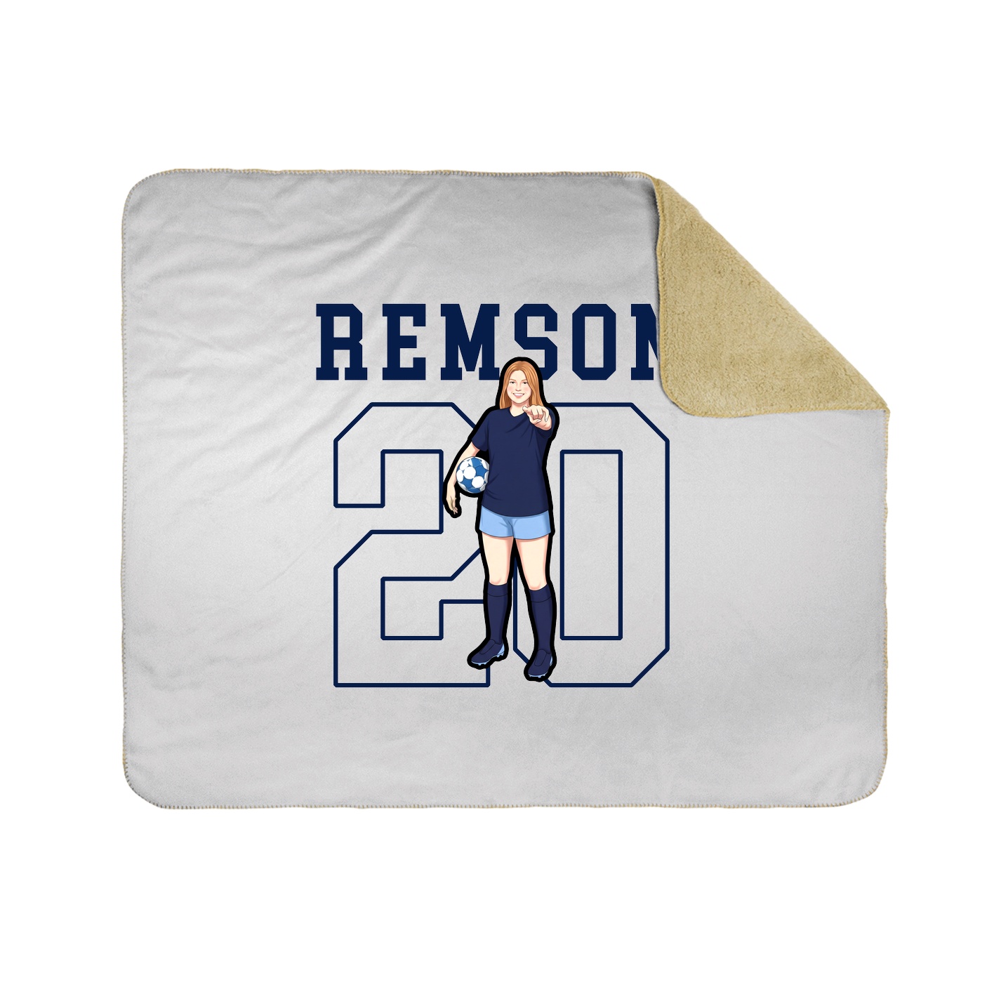 Throw Blanket — Shirsey in White
