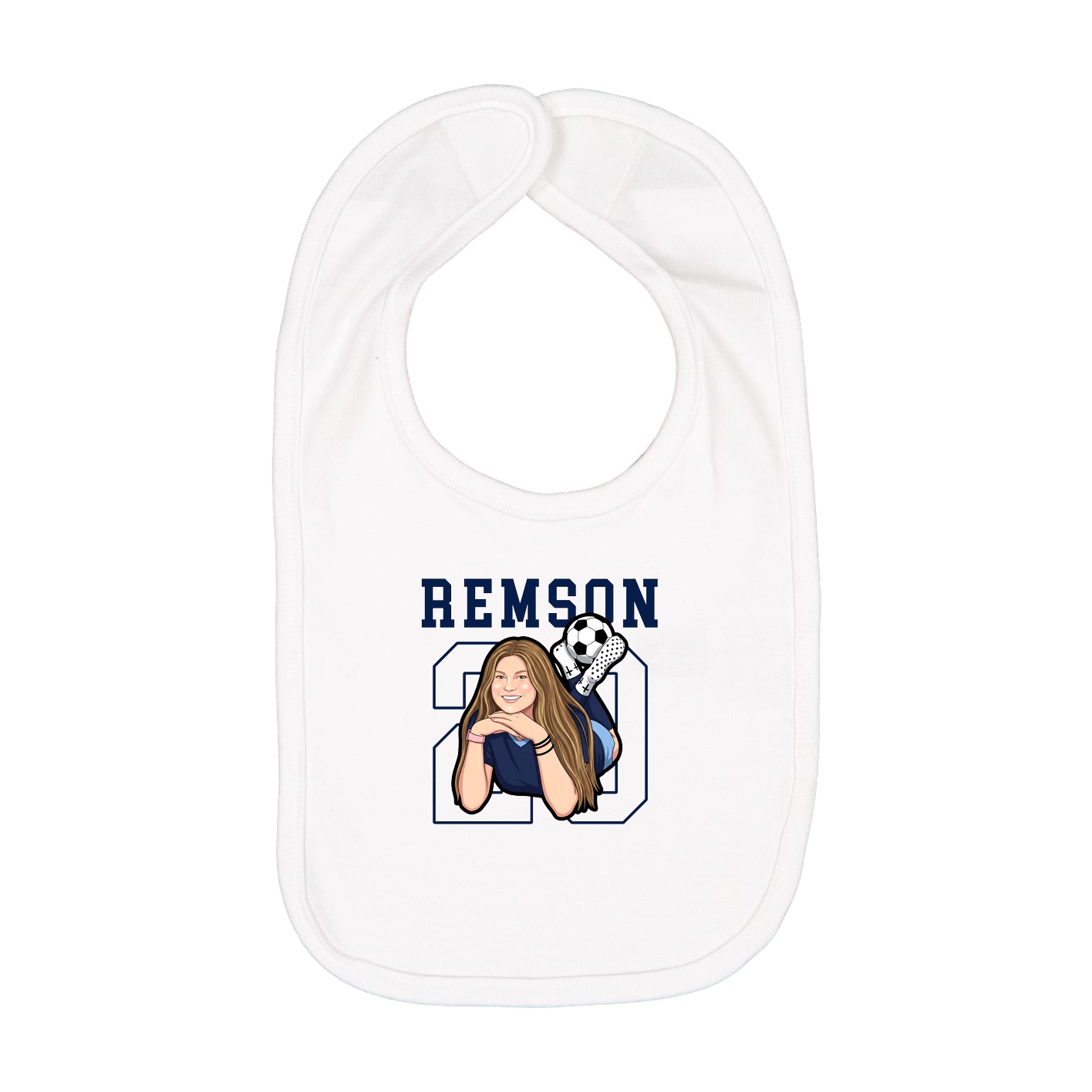 Infant Bib — Shirsey in White