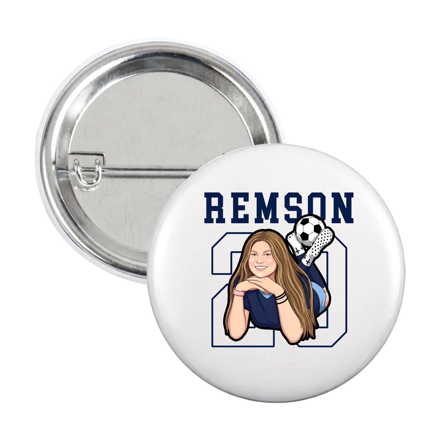 Game Day Button — Shirsey in White