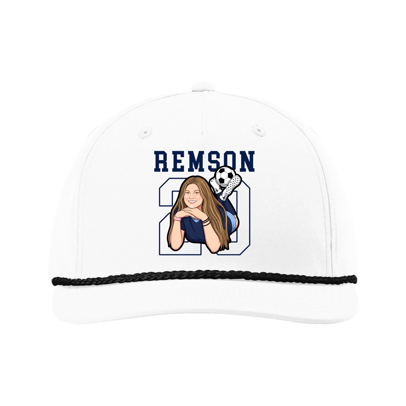 Five-Panel Classic Rope Cap — Shirsey in White