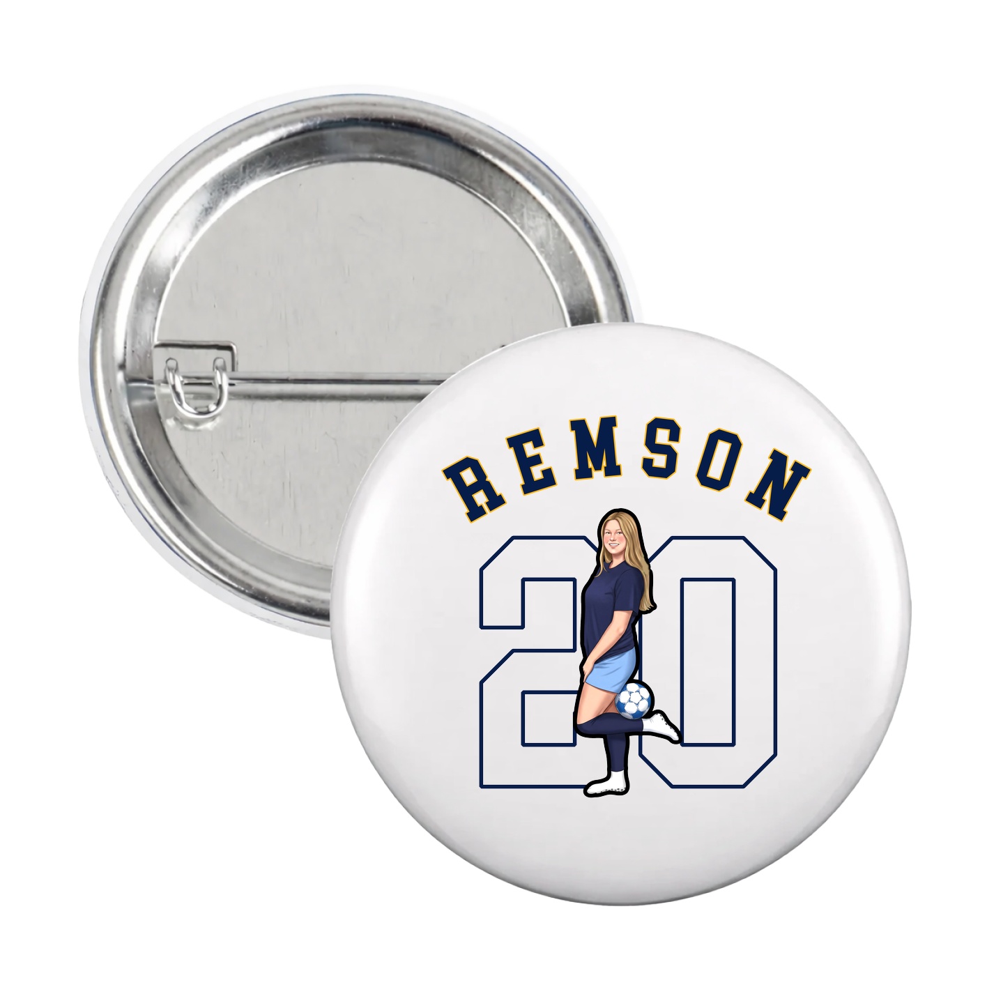 Game Day Button — Shirsey Arch in White