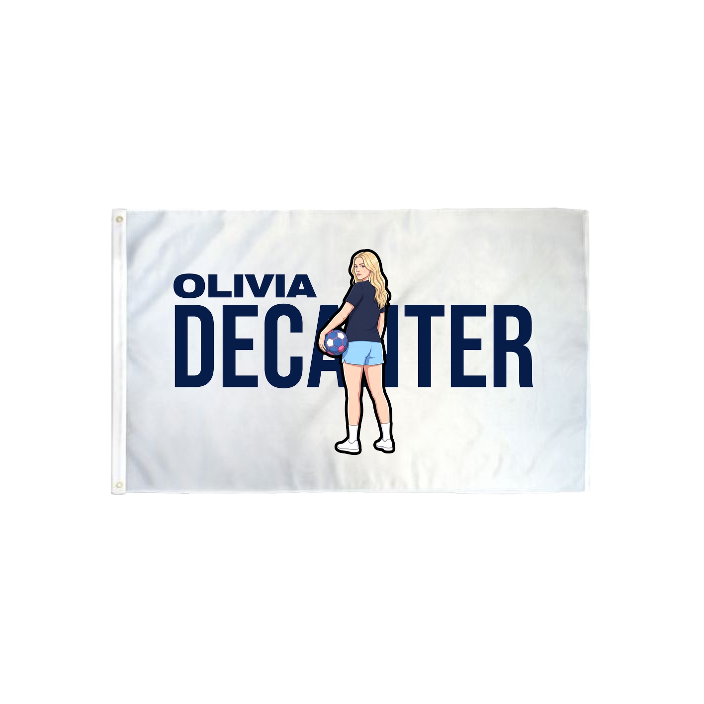 3x5 Flag — Player Name in Classic
