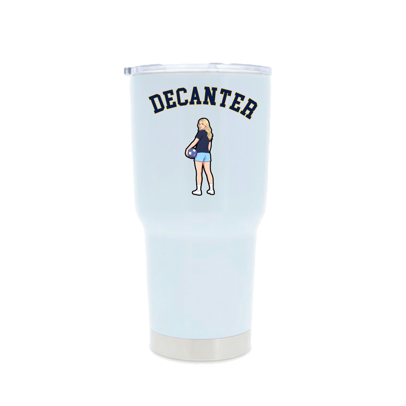 30oz Stainless Steel Tumbler — Shirsey Arch in White