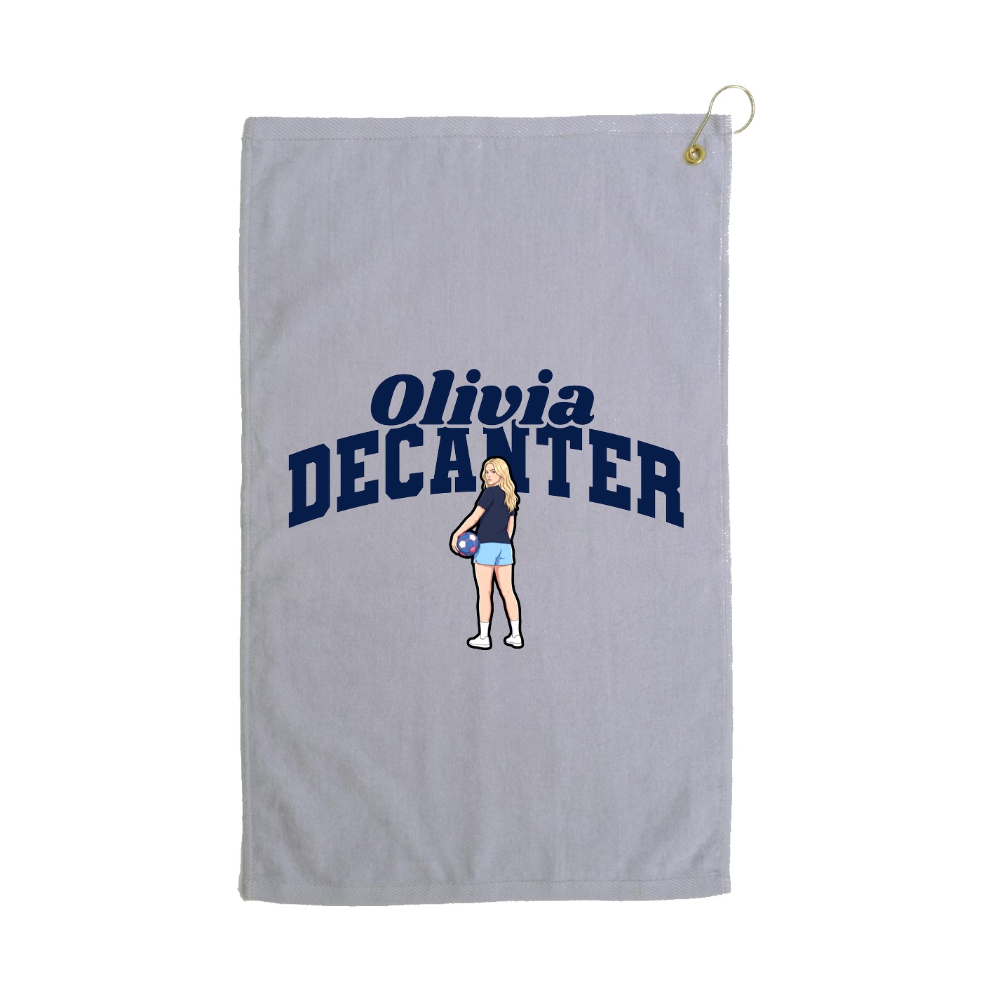 Golf Towel — Signature Arch in Grey