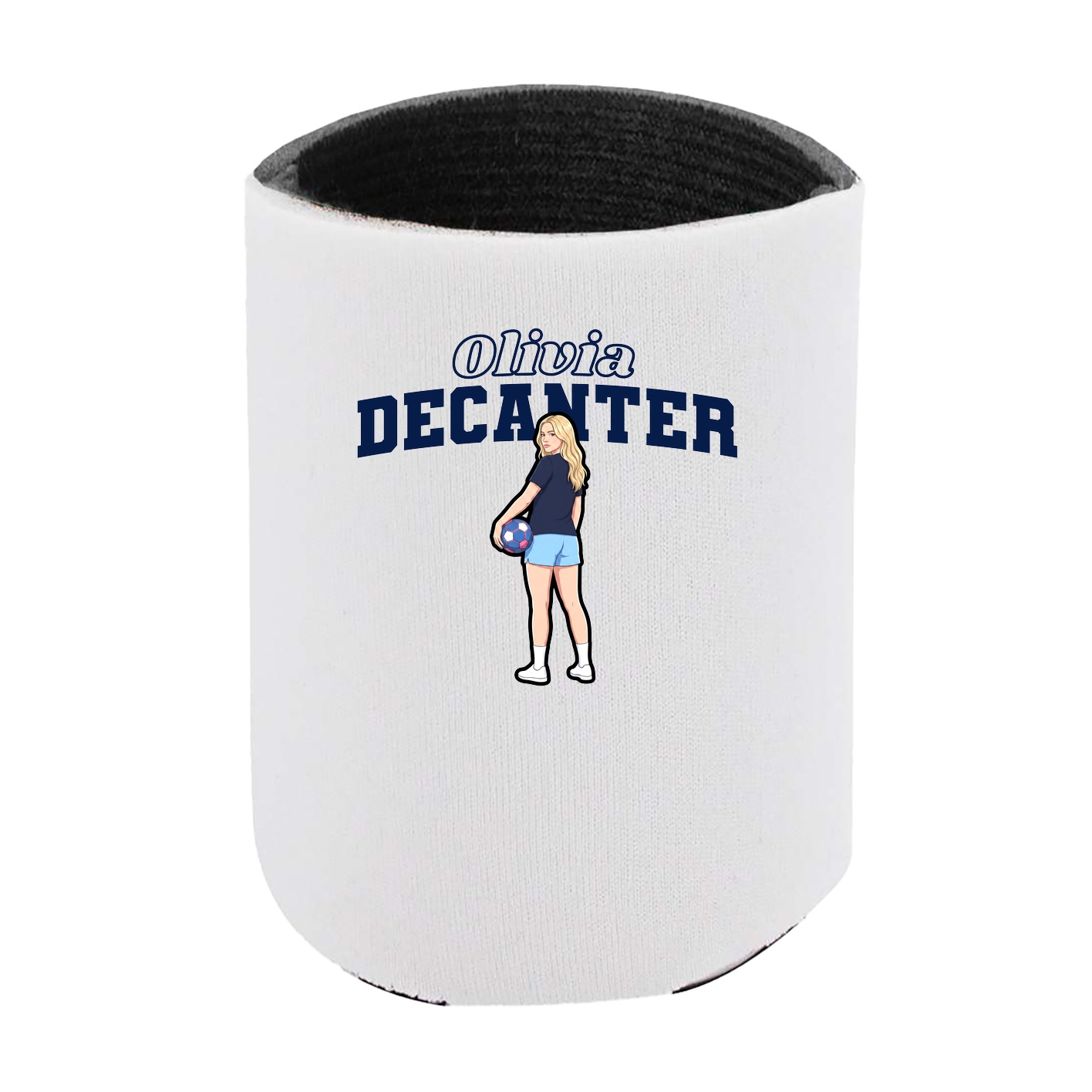 Can Holder — Name Arch in White