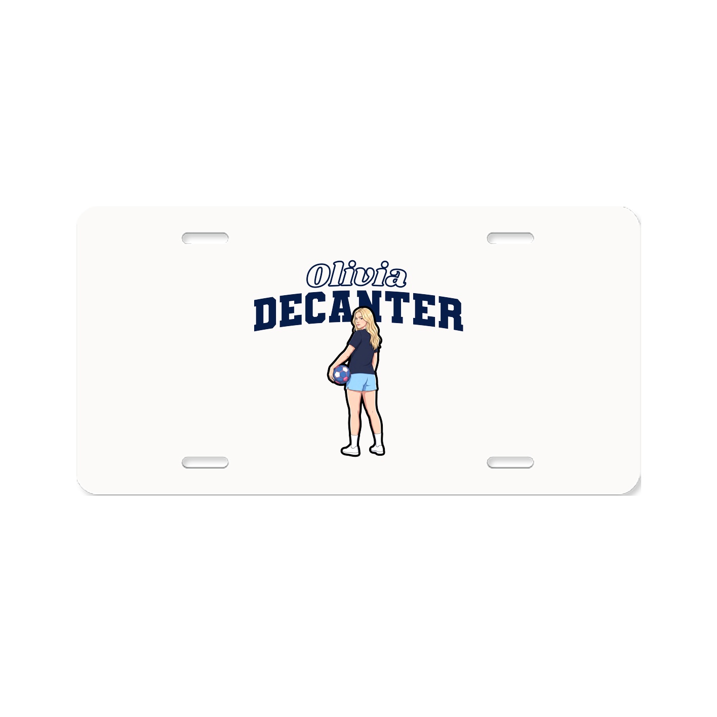 License Plate — Name Arch in Classic