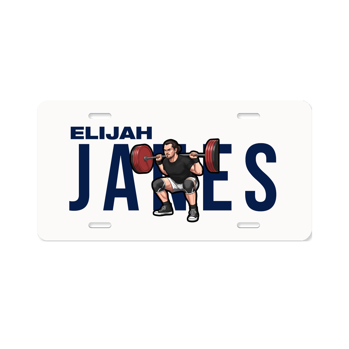 License Plate — Player Name in Classic