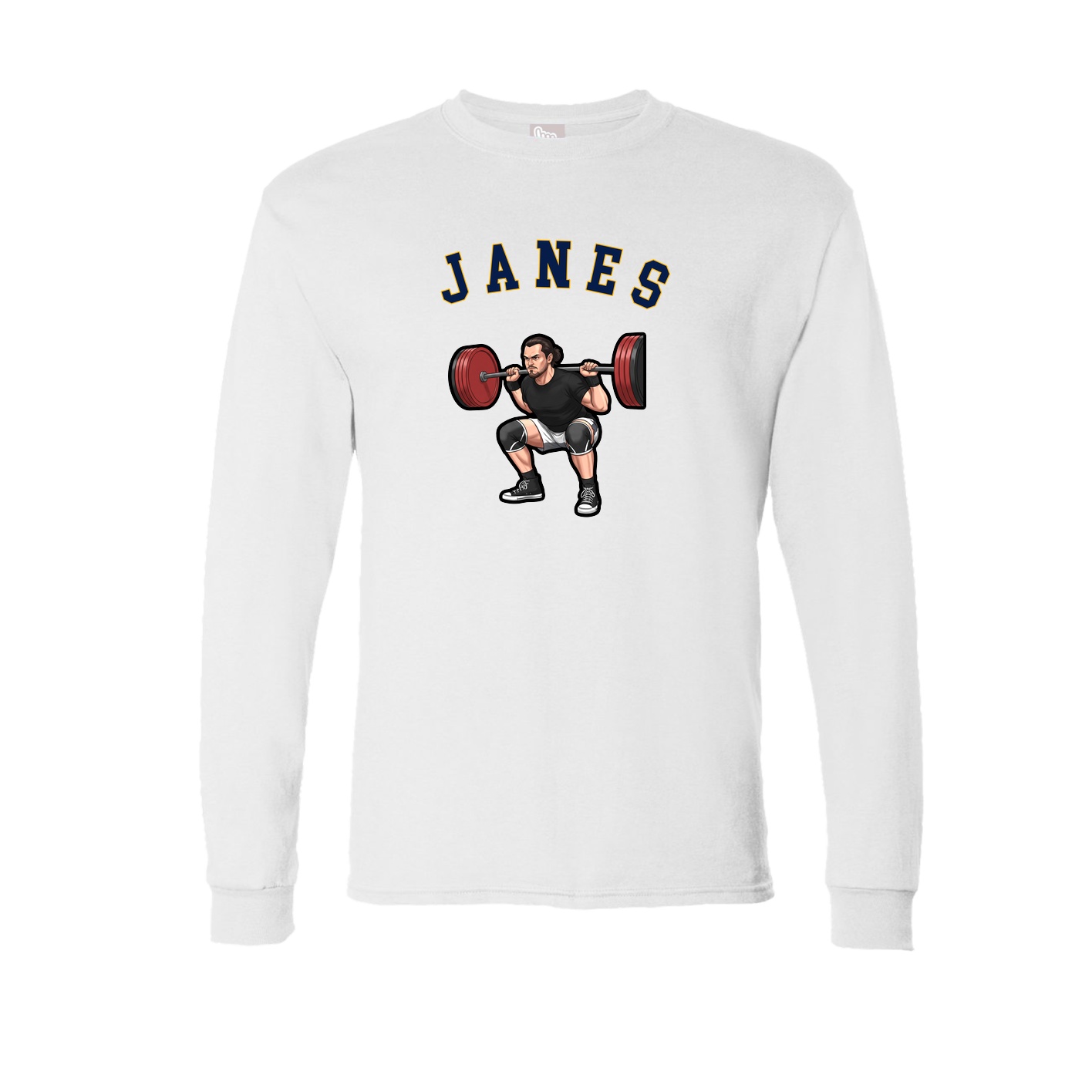 Long Sleeve Tee — Shirsey Arch in White