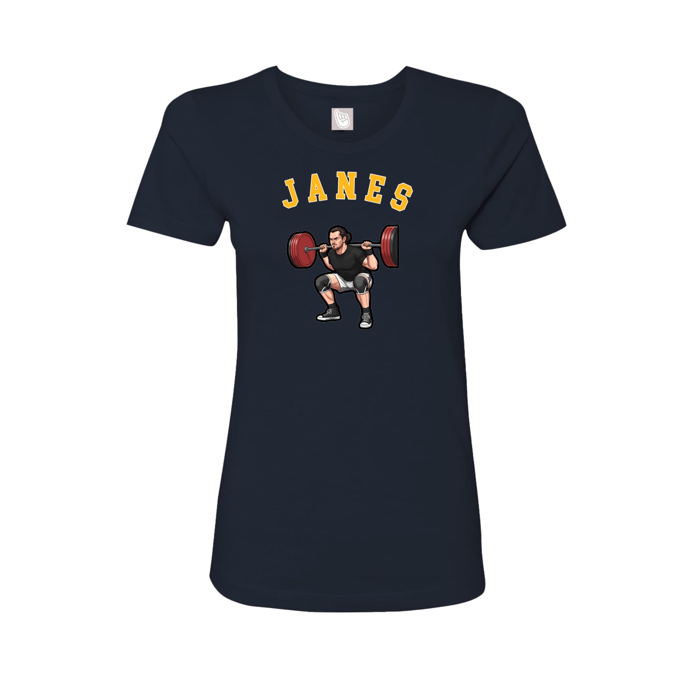 Fitted Women's Tee — Shirsey Arch in Navy