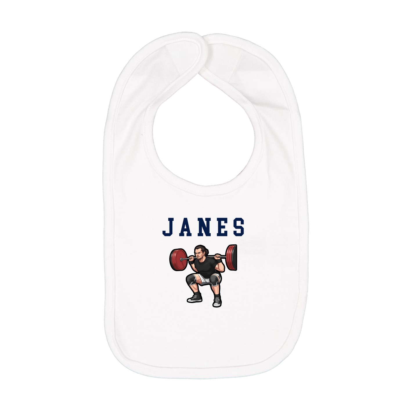 Infant Bib — Shirsey in White
