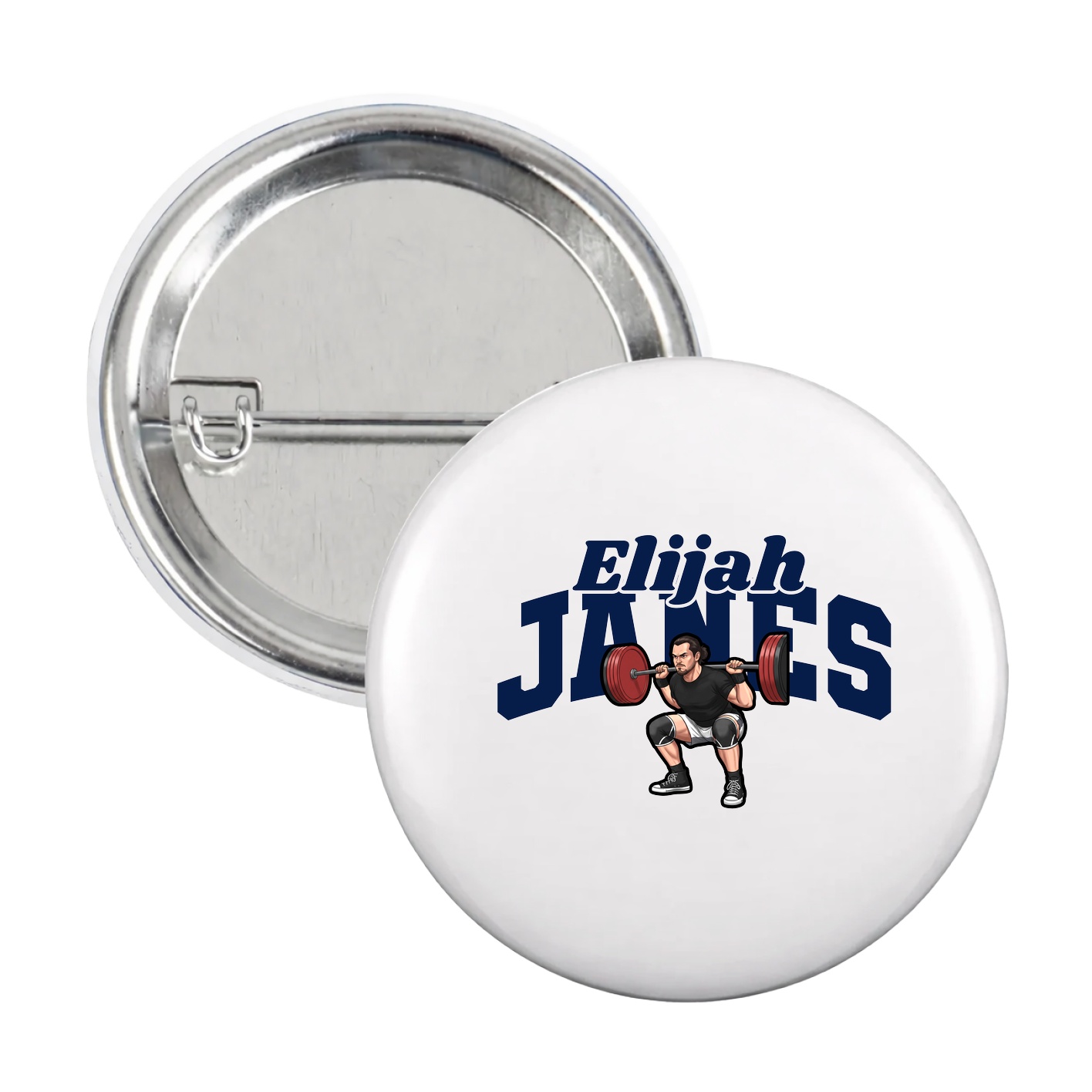 Game Day Button — Signature Arch in White