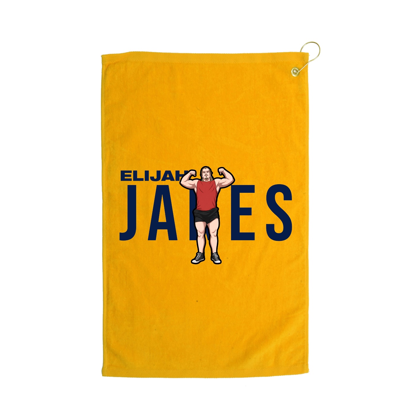 Golf Towel — Player Name in Gold