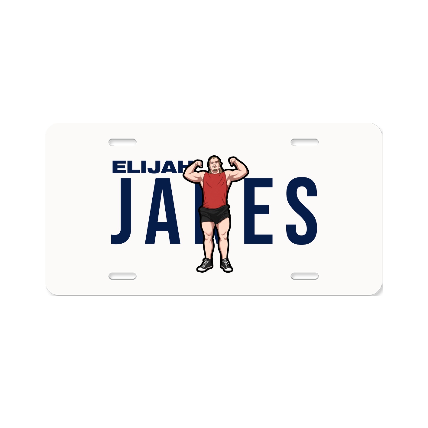 License Plate — Player Name in Classic
