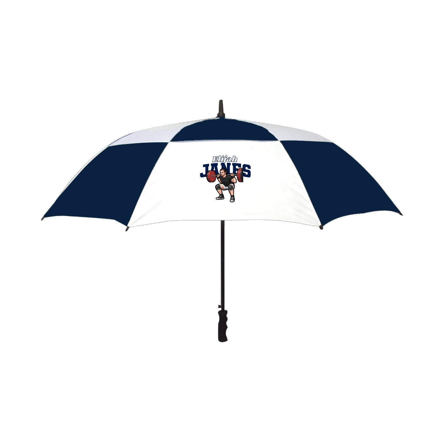 Golf Umbrella — Name Arch in Navy