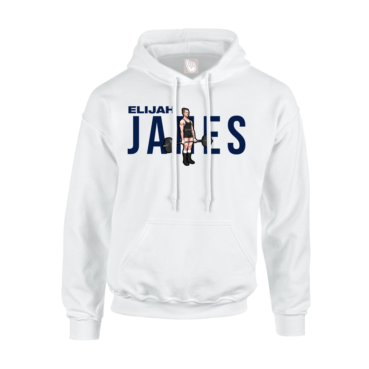 Hoodie — Player Name in White