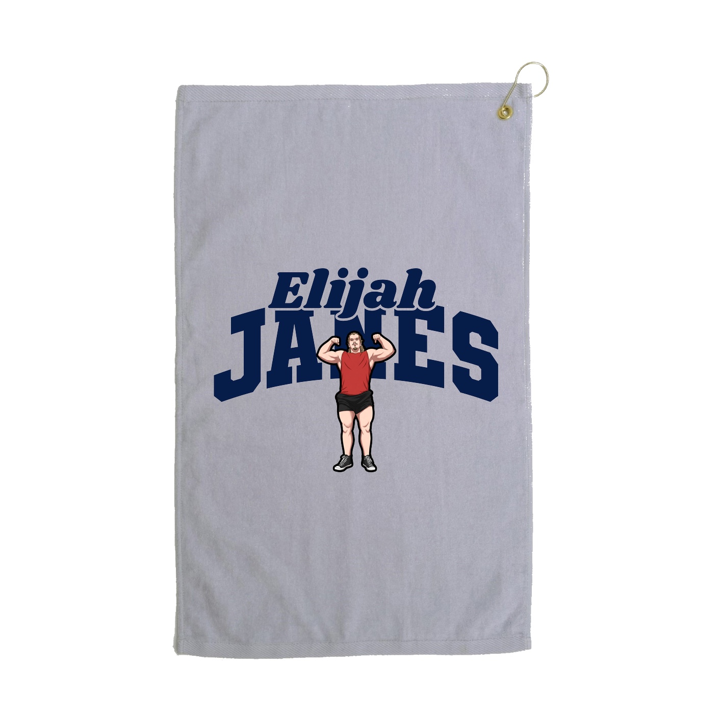 Golf Towel — Signature Arch in Grey
