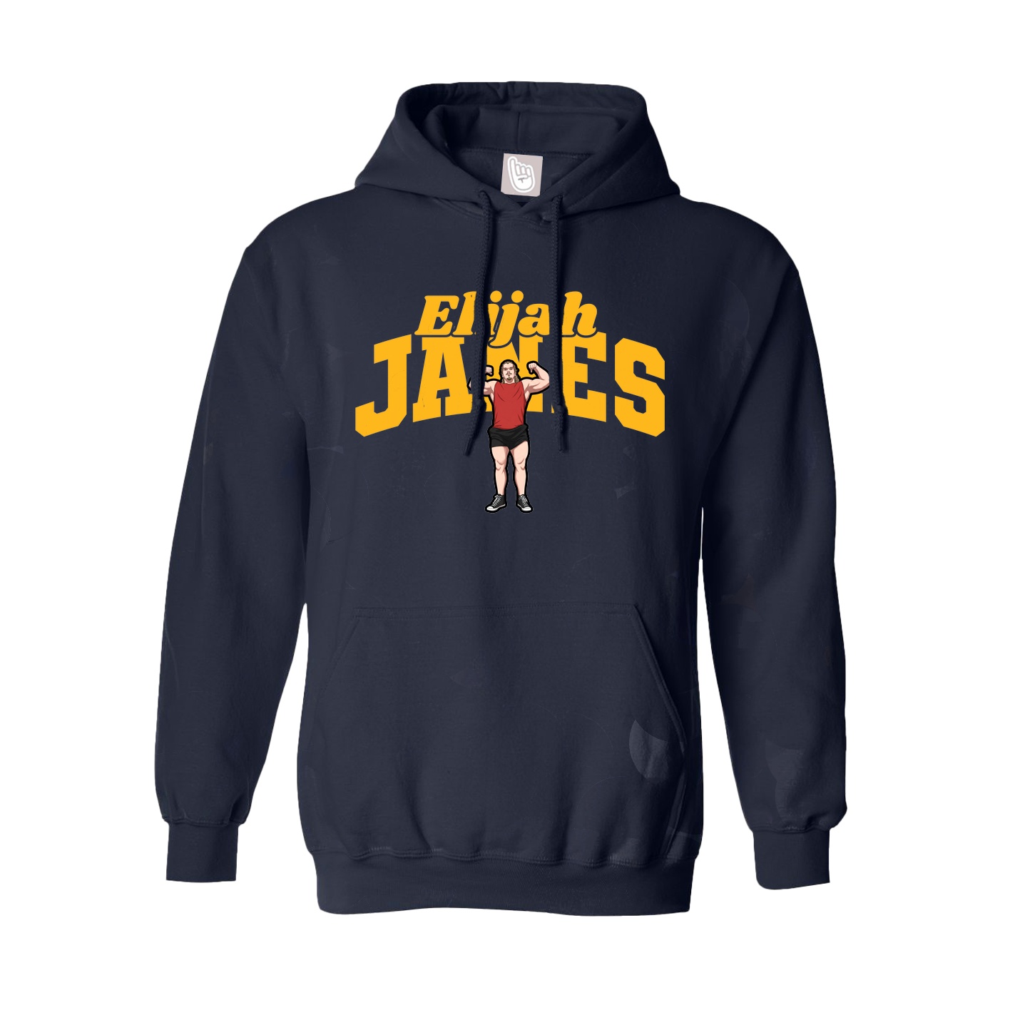 Youth Hoodie — Signature Arch in Navy