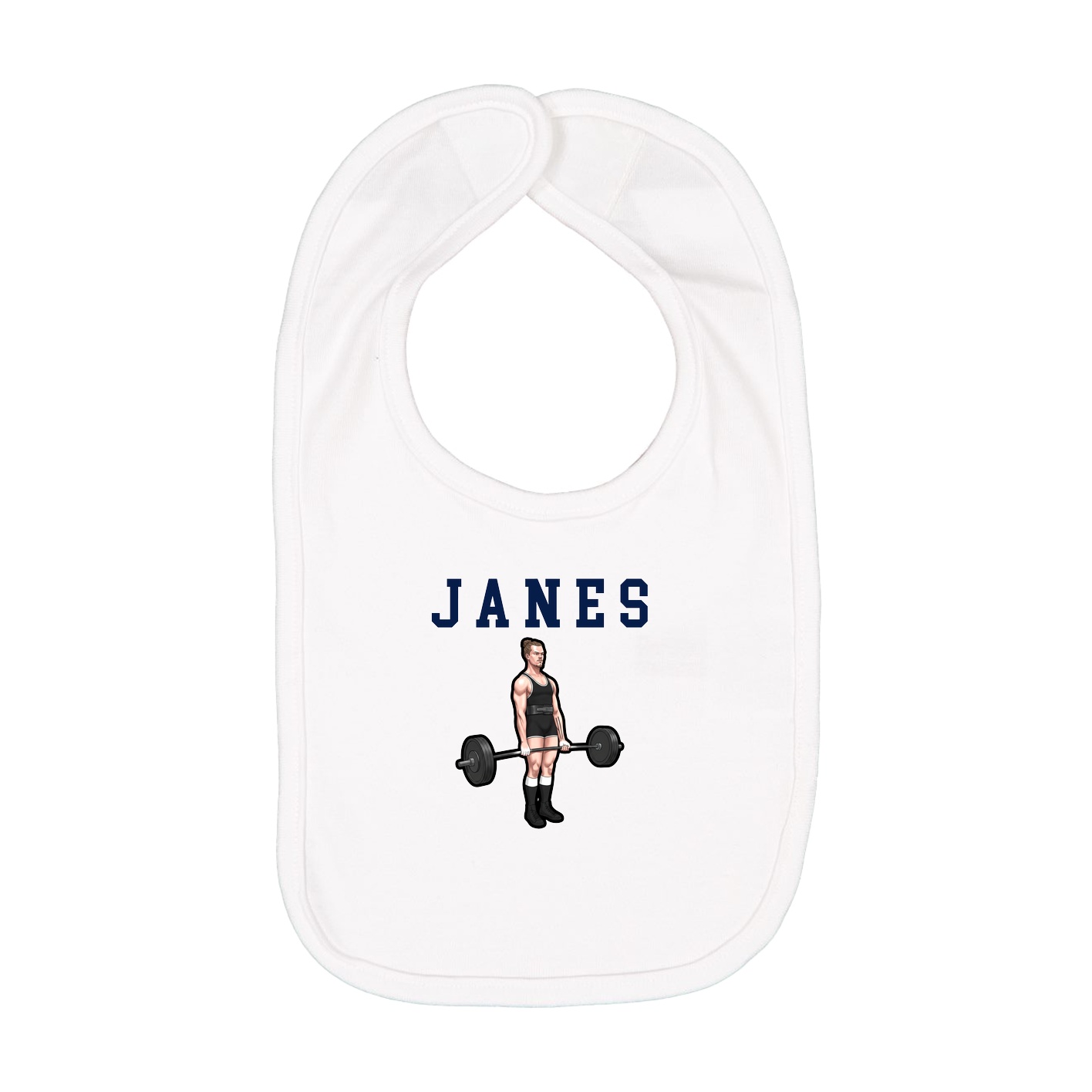 Infant Bib — Shirsey in White