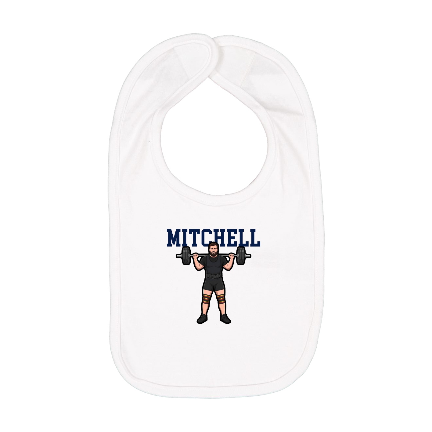 Infant Bib — Shirsey in White