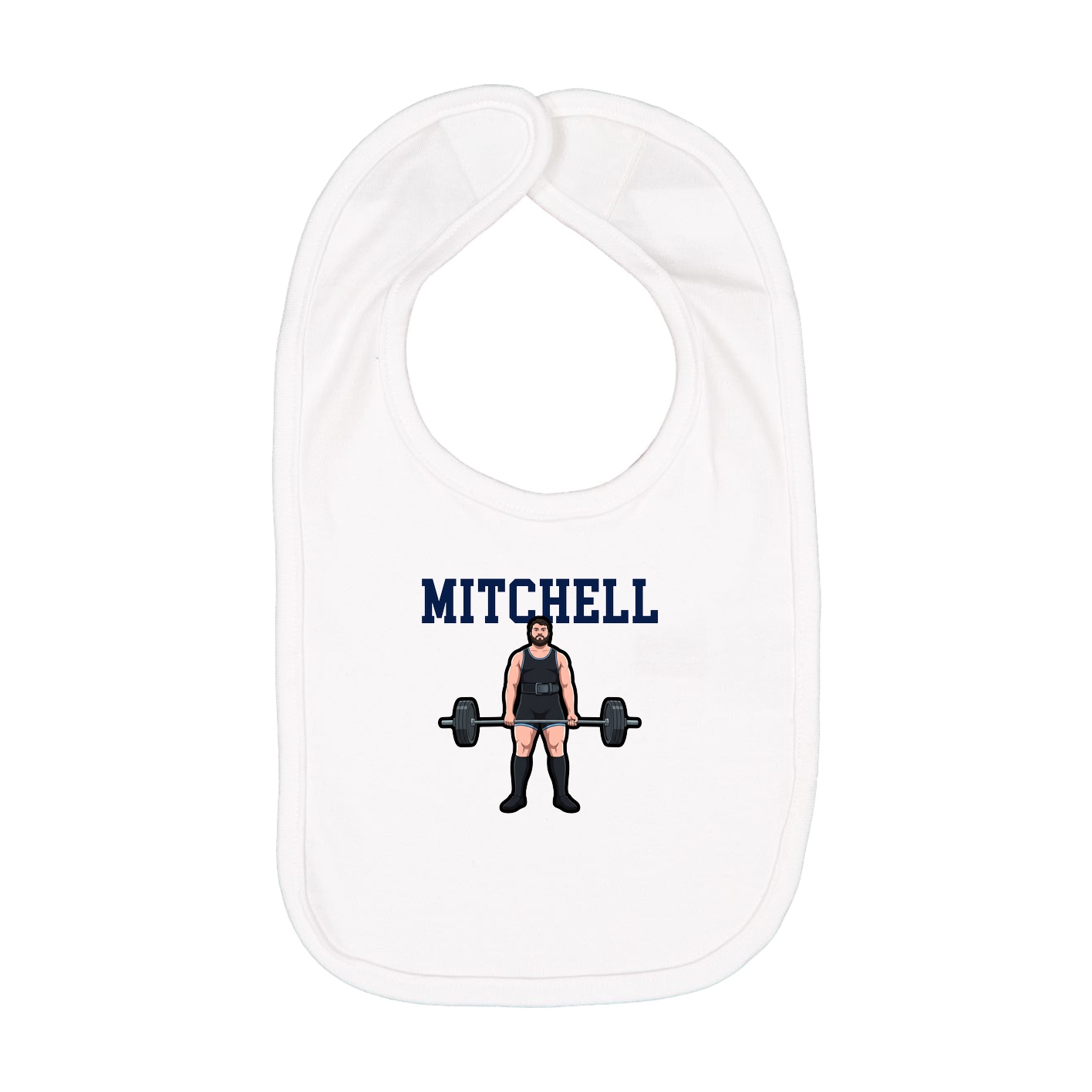 Infant Bib — Shirsey in White
